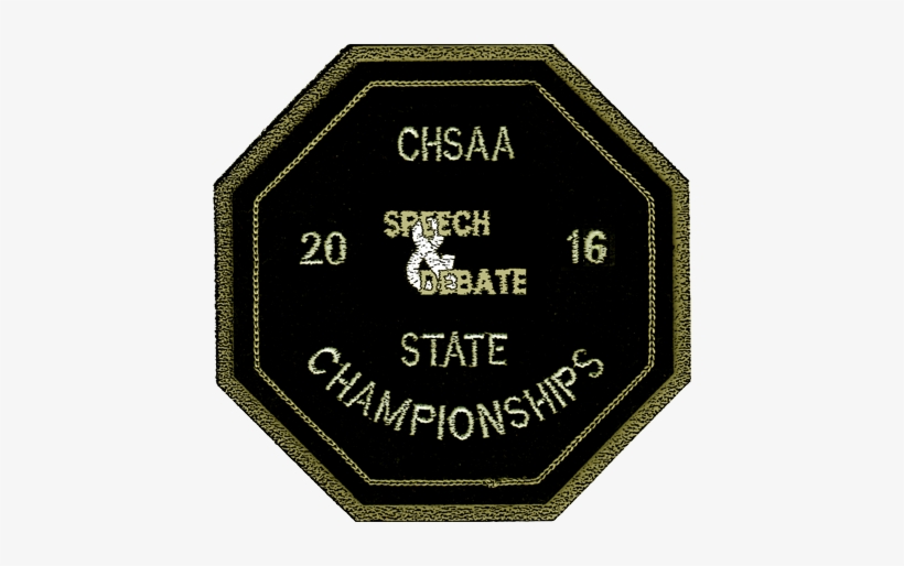 2016 Chsaa State Championship Speech & Debate Patch - Colorado High School Activities Association, transparent png download