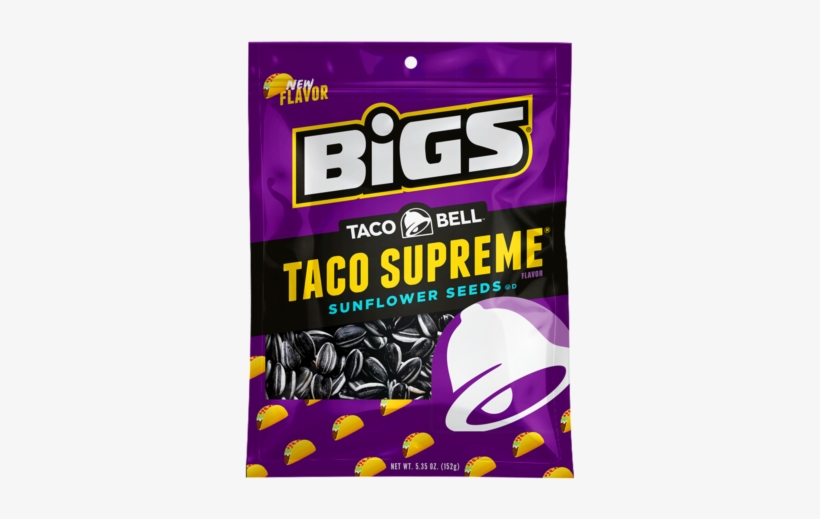 Taco Bell® Taco Supreme® - Taco Supreme Sunflower Seeds, transparent png download