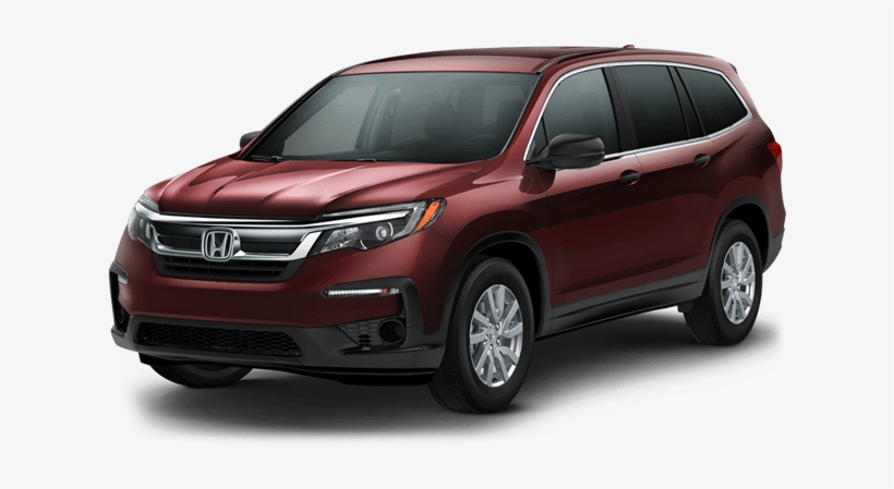 2019 Honda Pilot Lx In Red - Honda Pilot 2019 Price, transparent png download