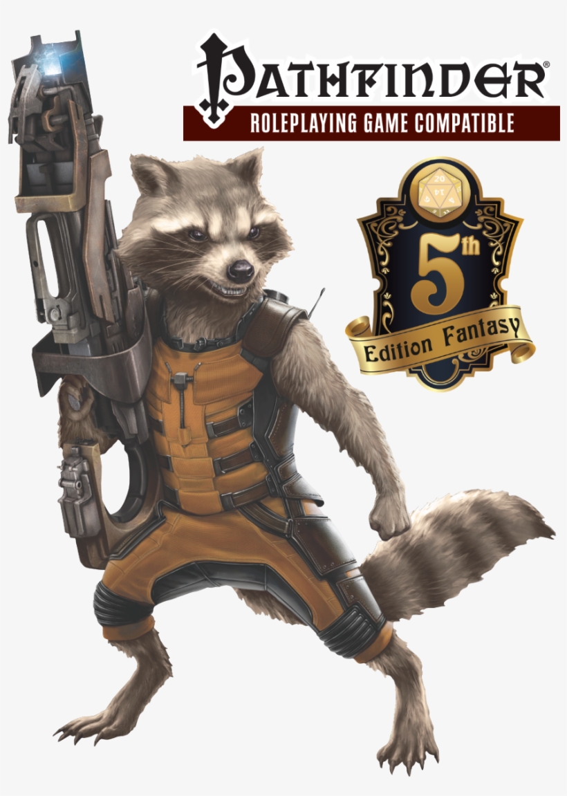 Rocket Raccoon Dnd 5e Pathfinder - Rocket Raccoon White Background, transparent png download