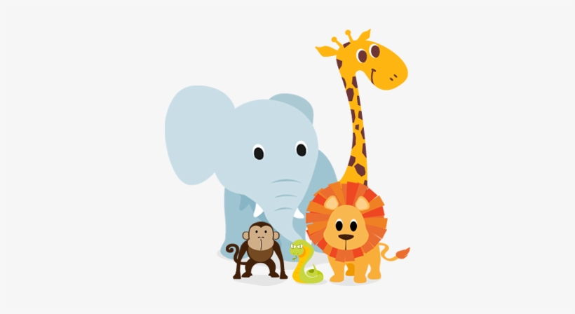 Safari Png, Cartoon Stickers, Elephant, Giraffe, Yahoo - Bichinhos Floresta Png, transparent png download