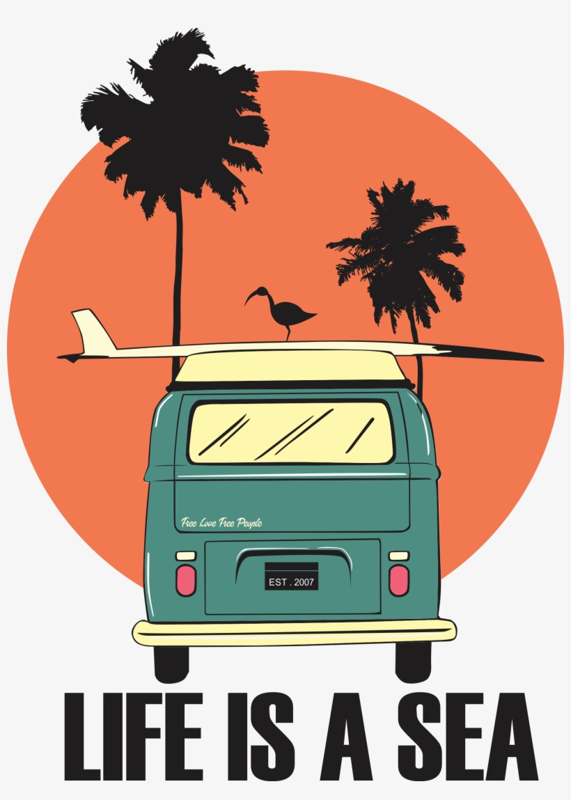 Combi Artwork Ilustración De Mar, Diseño Tropical, - Forrest Gump - Box Of Chocolates Phone Case - Iphone, transparent png download