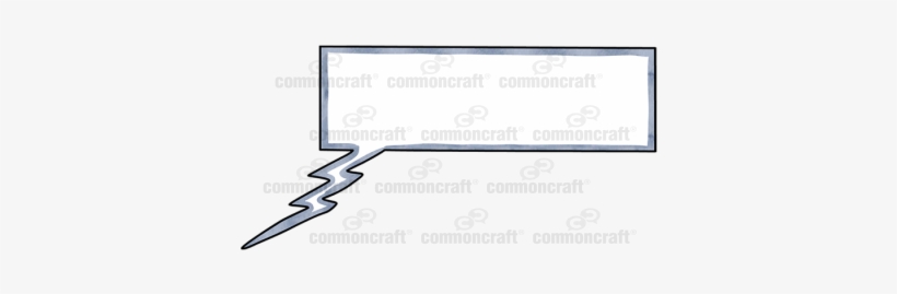 Talk Bubble Square Jagged Tail - Speech, transparent png download