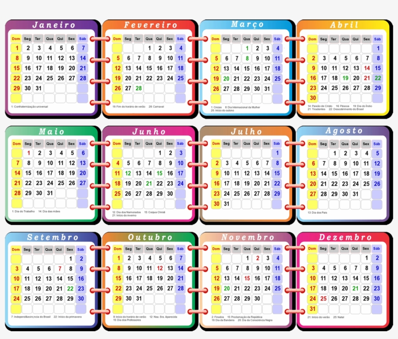Modelos De Base De Calendários 2017 Em Png E Pdf Para - Calendar, transparent png download