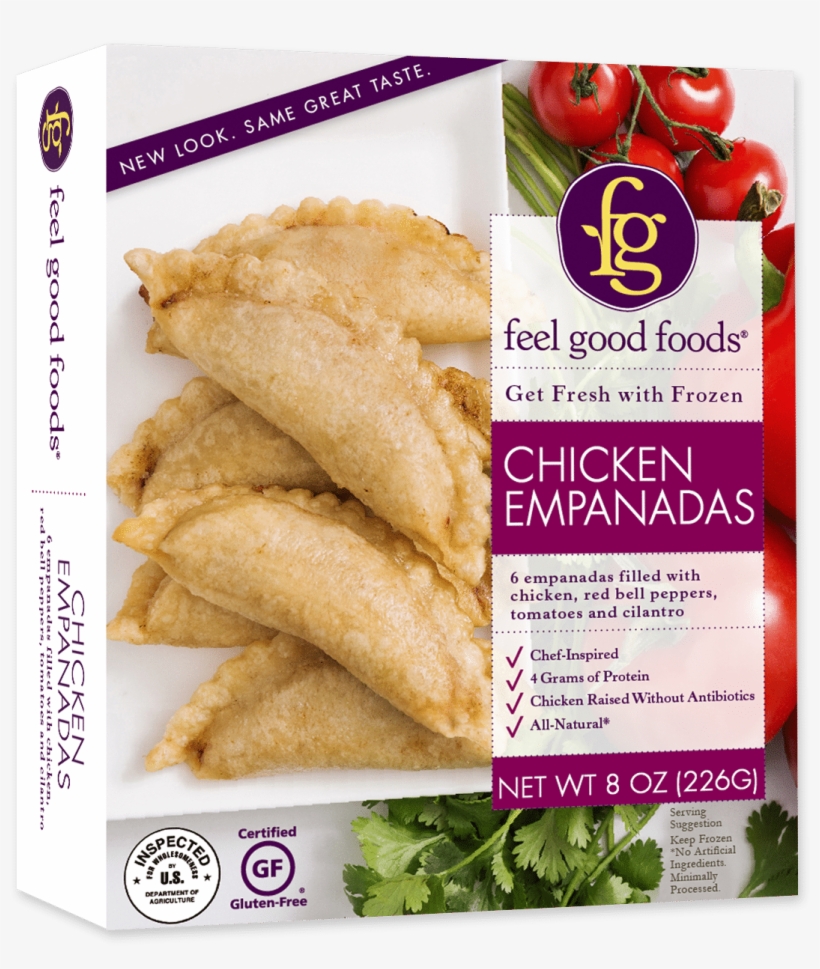 Feel Good Foods Debuts Empanadas And Taquitos Along - Feel Good Foods Empanadas, Chicken - 6 Empanadas, 8, transparent png download