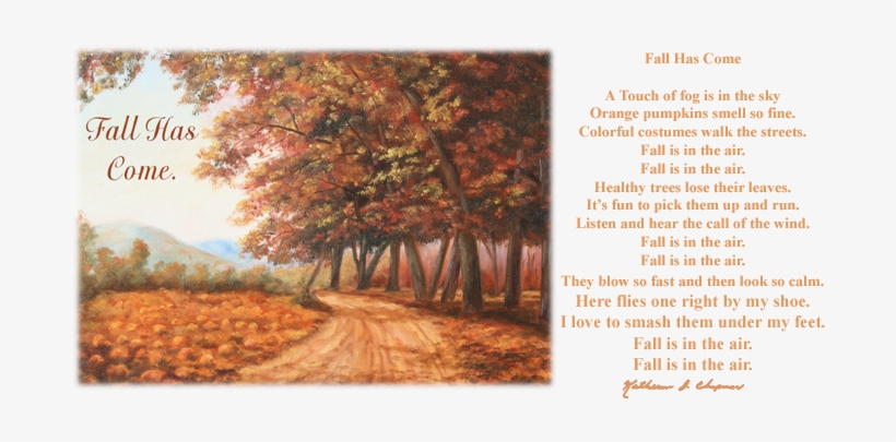 Poetry Page 2 - Fall Is In The Air, transparent png download