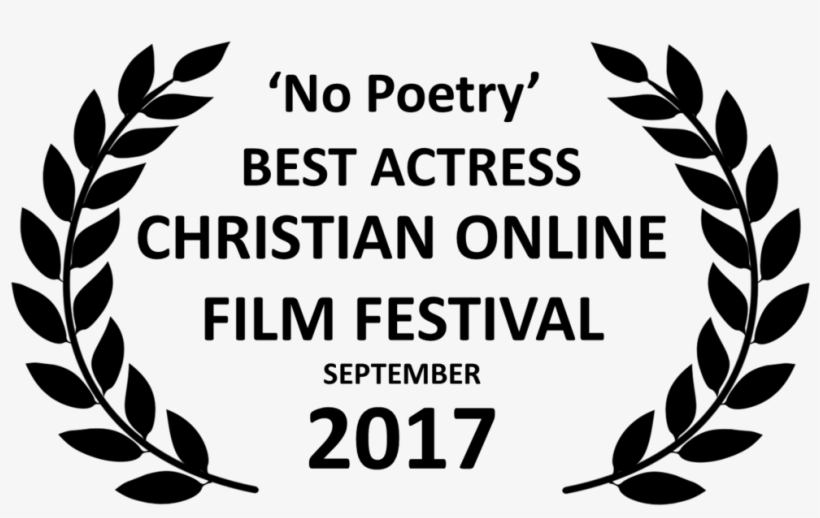 No Poetry Best Actress Award Black Laurels Colff Sep - Film Festival Leaves, transparent png download