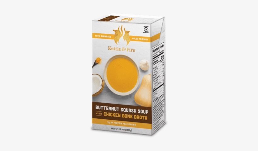Healthy Butternut Squash Soup - Kettle And Fire Soup, transparent png download