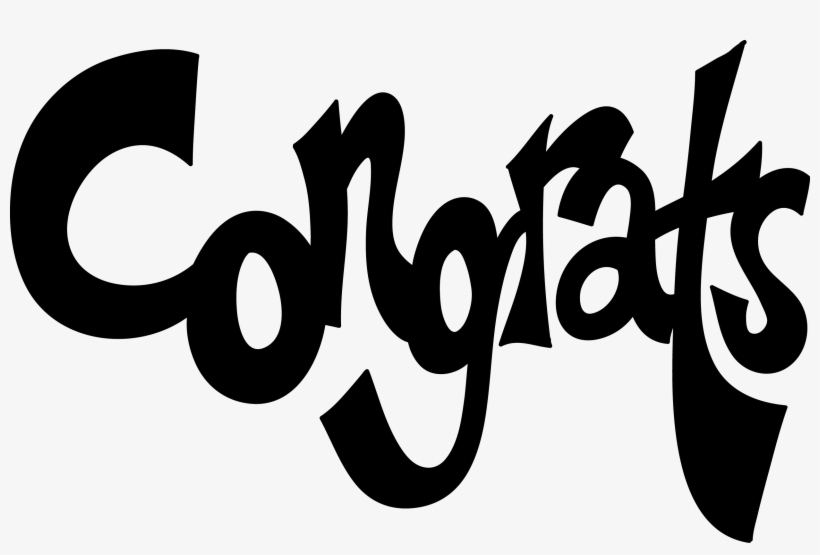 Scrolly Congrats - Graphic Design, transparent png download