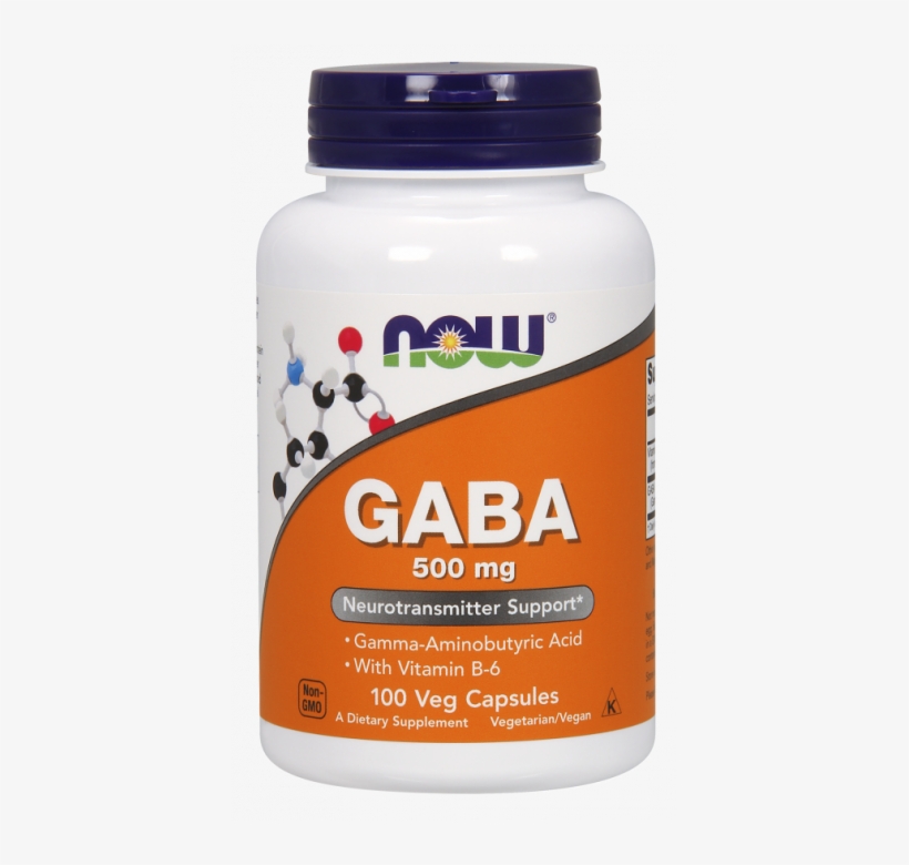 Now Foods Gaba - 750 Mg - 100 Vegetarian Capsules, transparent png download