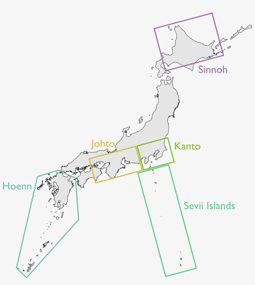 150px Pokemon To Real World - Pokemon Regions In Real Life, transparent png download