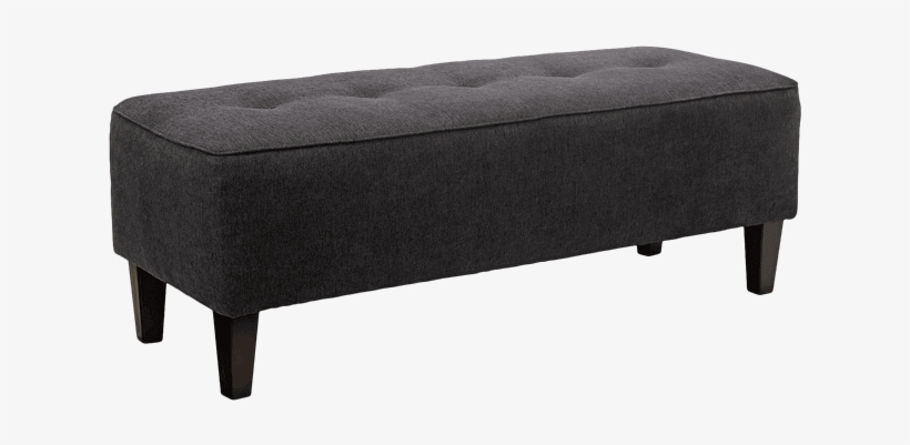 Sinko Charcoal Bench - Ottoman, transparent png download
