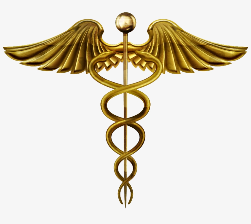 Staff Of Hermes Caduceus As A Symbol Of Medicine Caduceus - Golden Caduceus, transparent png download