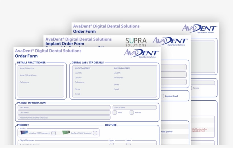 Doctors Can Use A Paper Prescription Order Form To - Denture, transparent png download