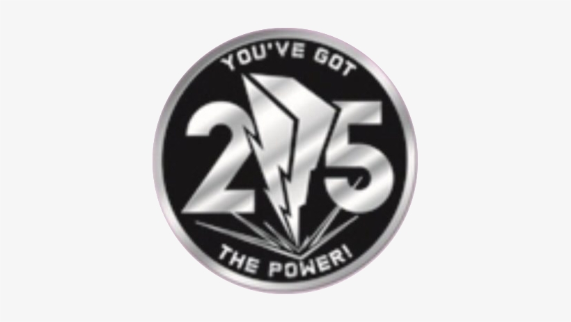 Pr 25 Coin Logo Icon - Power Rangers 2018 Mini Wall Calendar, transparent png download