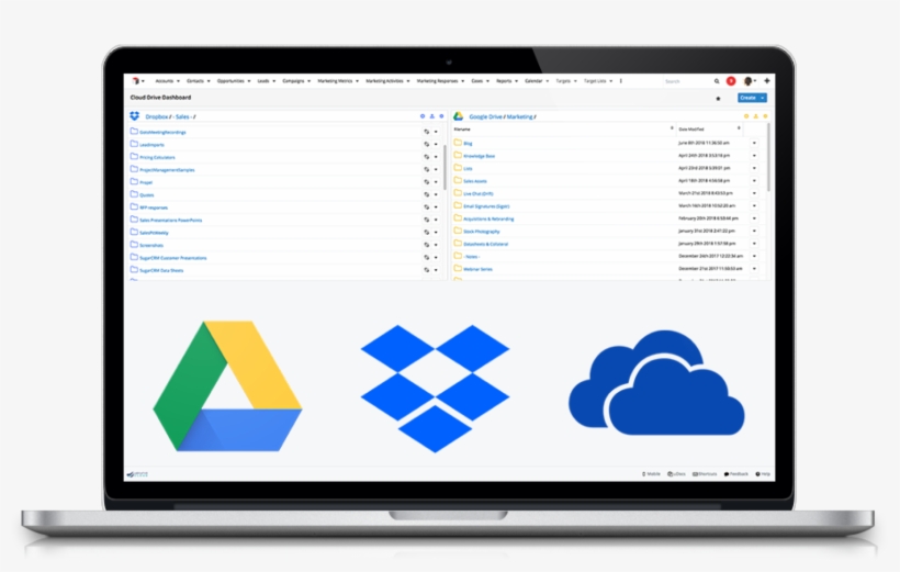 Uclouddrive Allows You To Integrate Your Dropbox, Google - Onedrive, transparent png download