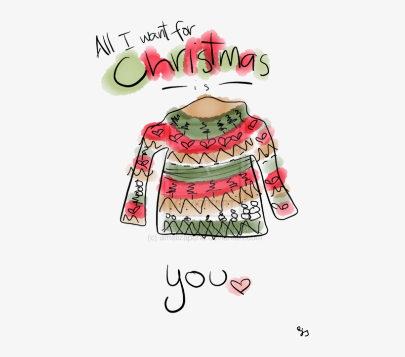 Christmas, Girl, And Heart Image - We Heart It Christmas Png, transparent png download