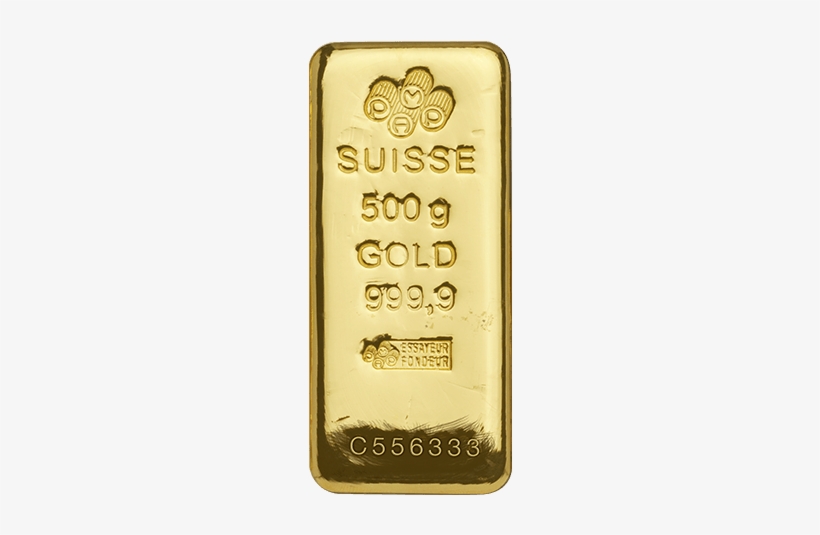 500 Gram Pamp Suisse Gold Cast Bar - Gold Coin 1 Gram In Malaysia, transparent png download