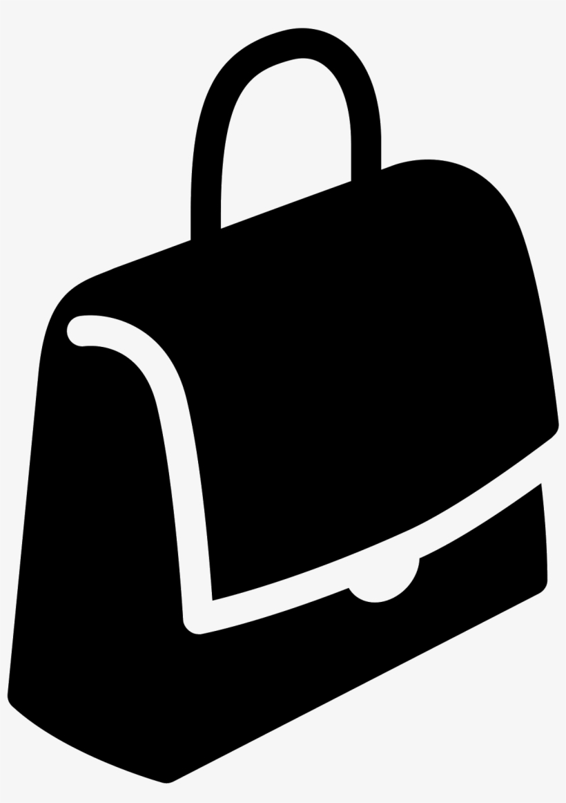 Picture Black And White Messenger Bag Filled Icon Free - Bag, transparent png download