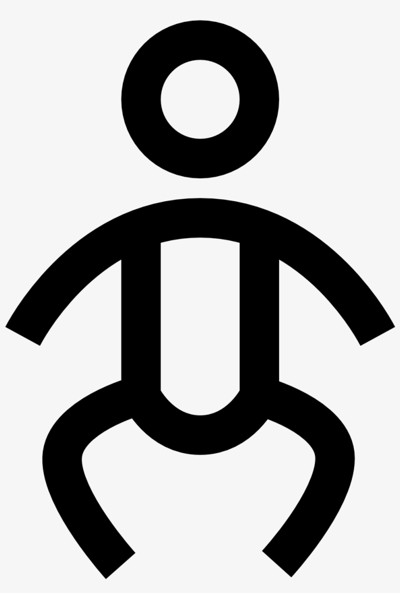 It Is A Icon Of A Baby Wearing A Diaper - Infant, transparent png download