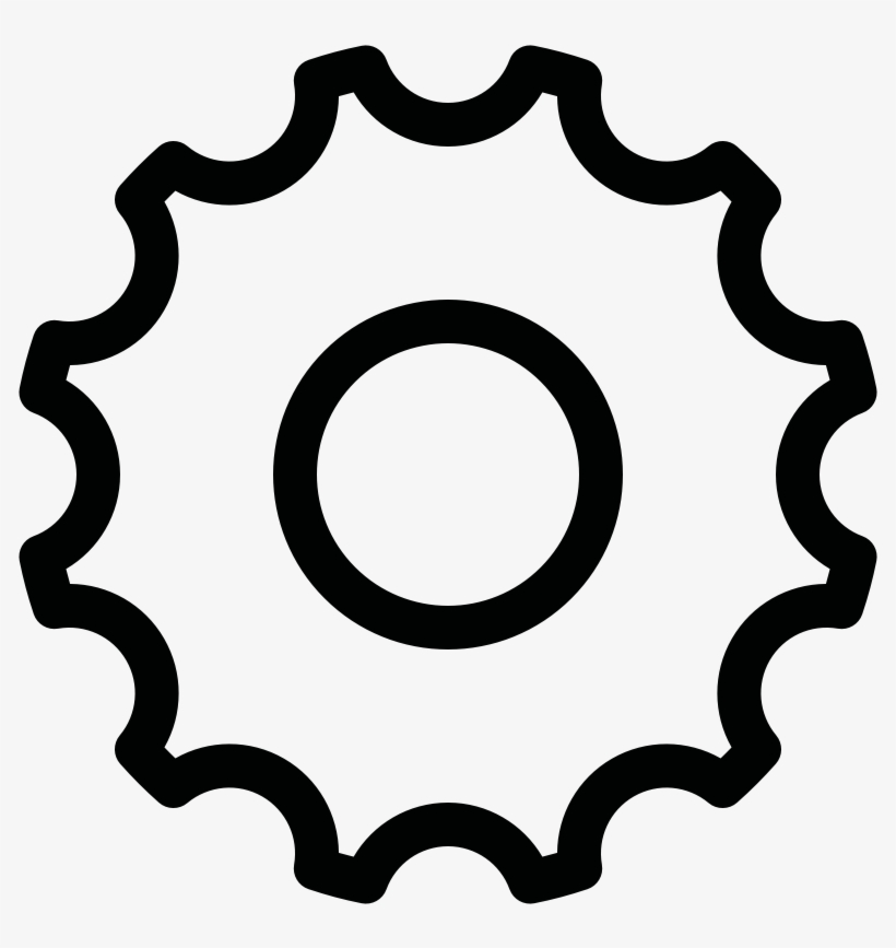 Settings Cog Icon - Desenho De Catraca De Bicicleta, transparent png download