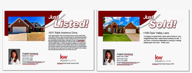 Angela's Latest Marketing Piece Purchases Just Listed/just - Flyer, transparent png download
