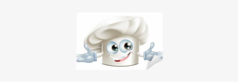Happy White Chefs Hat Cartoon Man Wall Mural • Pixers® - Chefs Animados, transparent png download