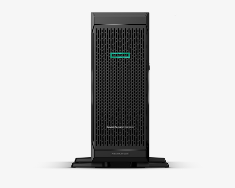 Hpe Proliant Ml350 Gen10 Server Center Facing - Computer Case, transparent png download