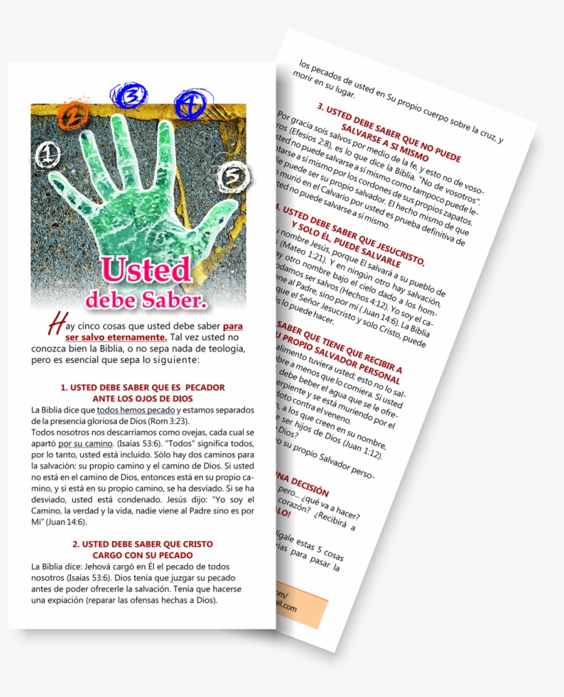 Folleto Usted Debe Saber, transparent png download