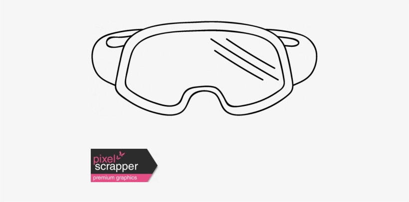 Eyewear Doodle Template - Digital Scrapbooking, transparent png download