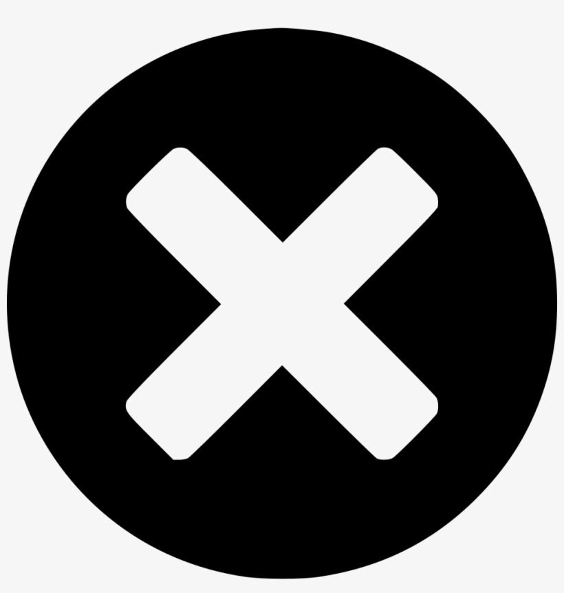 Delete Comments - Cross Flat Icon Png, transparent png download