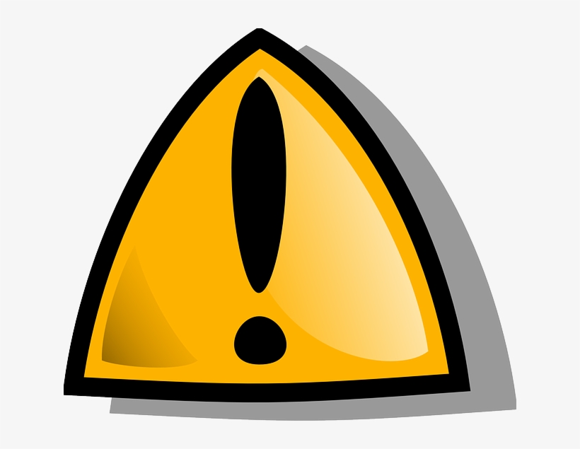 Sign, Cartoon, Signs, Peace, Orange, Warning, Rounded - Warning Clipart, transparent png download