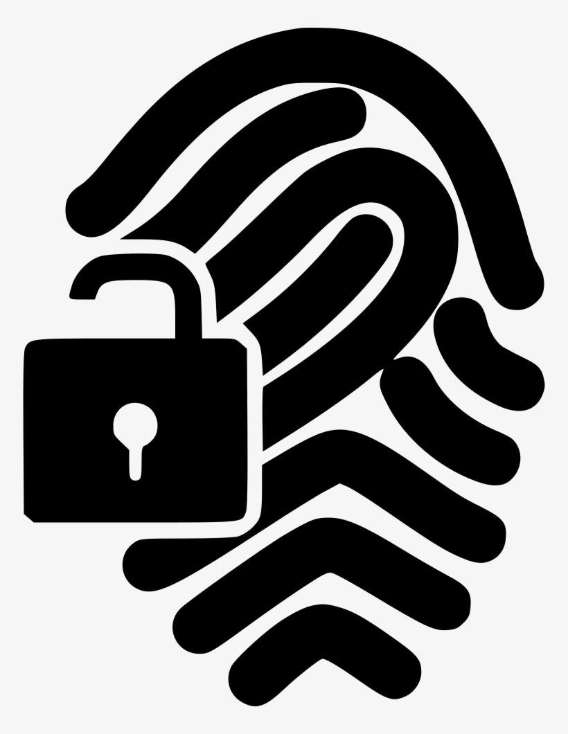 Fingerprint Lock Comments - Fingerprint Lock Icon Png, transparent png download