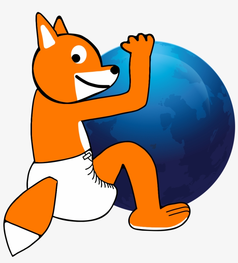Firefox Diaperfur Logo By Pouar - Firefox Gimp Logo Png, transparent png download