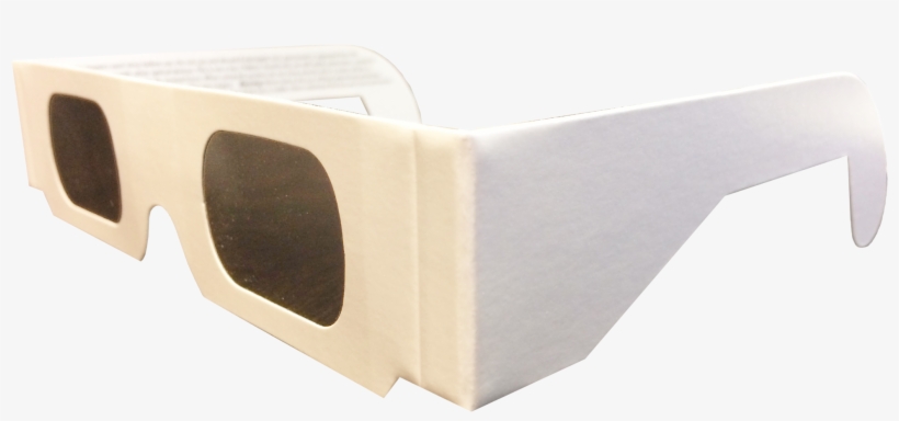 Plain White Eclipse Glasses - White Solar Eclipse Glasses, transparent png download
