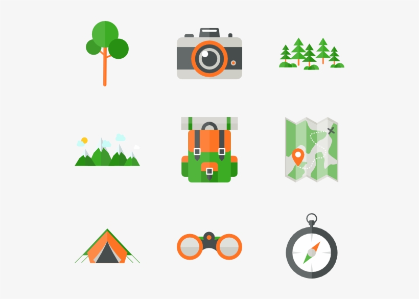Icon Packs Svg Freeuse Library - Camping Icon Colorful Png, transparent png download