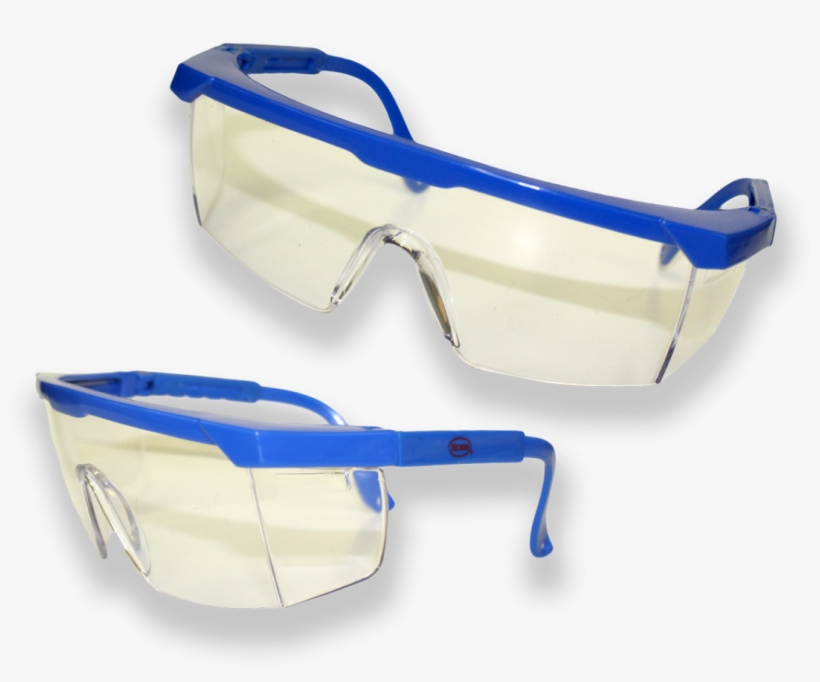 Boss® Expandable Safety Glasses Blue Frame Clear Lens - Safety Glasses Blue, transparent png download