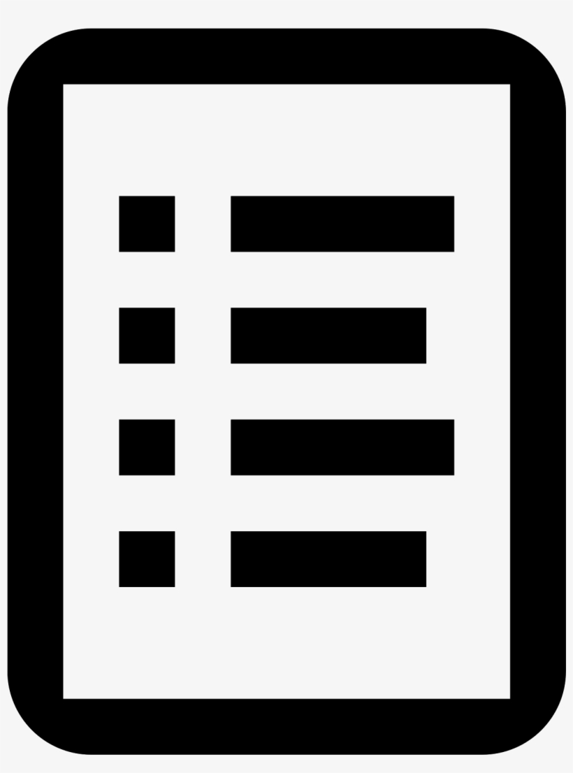 Download List View Icon - List Icon Png | Transparent PNG Download ...