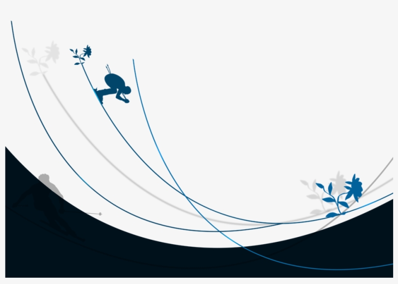 Ski,background,png - Flower Shape, transparent png download