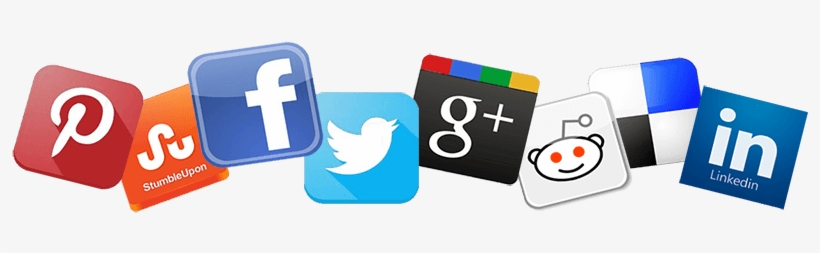 The Social Signal Package Contains Social Shares Of - Facebook Twitter Linkedin Pinterest Icons, transparent png download