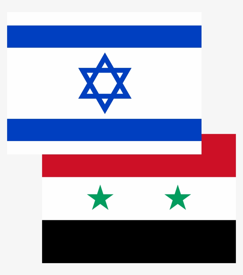 Israel-syria Flages - Israel Flag, transparent png download