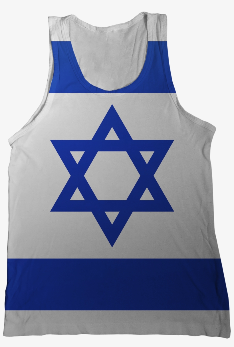 Israel Flag Tank Top - Israel Flag Images Free, transparent png download