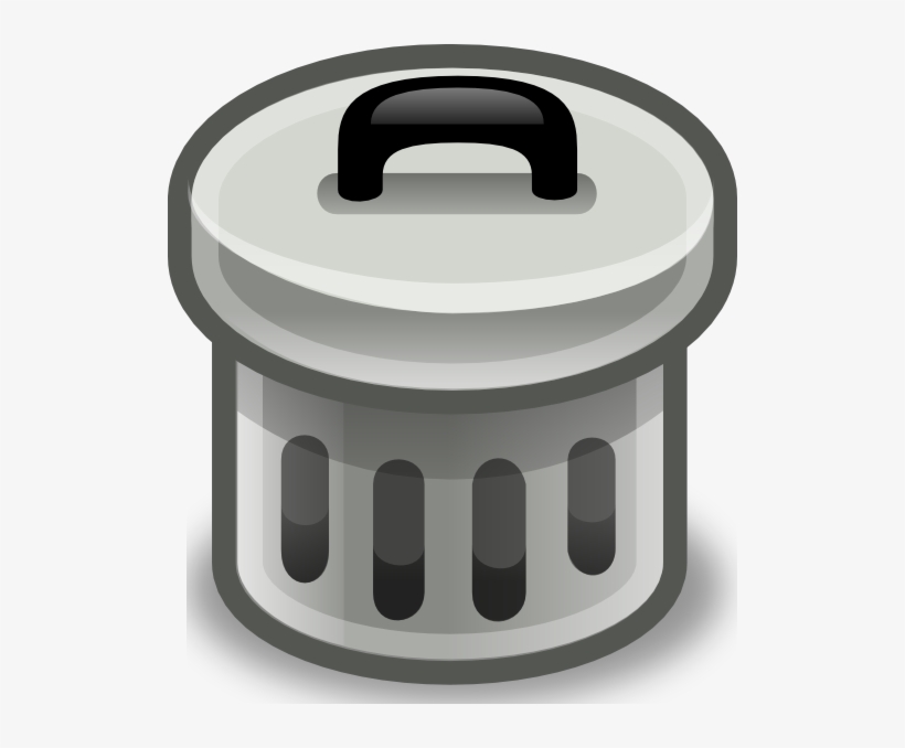 Trashcan Icon - Trash Can Clip Art, transparent png download