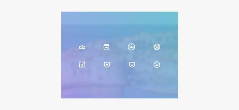 Designed A Set Of Icons For A Social Game With A Kingdom - Sea, transparent png download