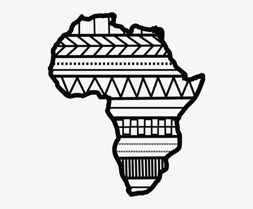 Close - Black And White Africa Clipart, transparent png download