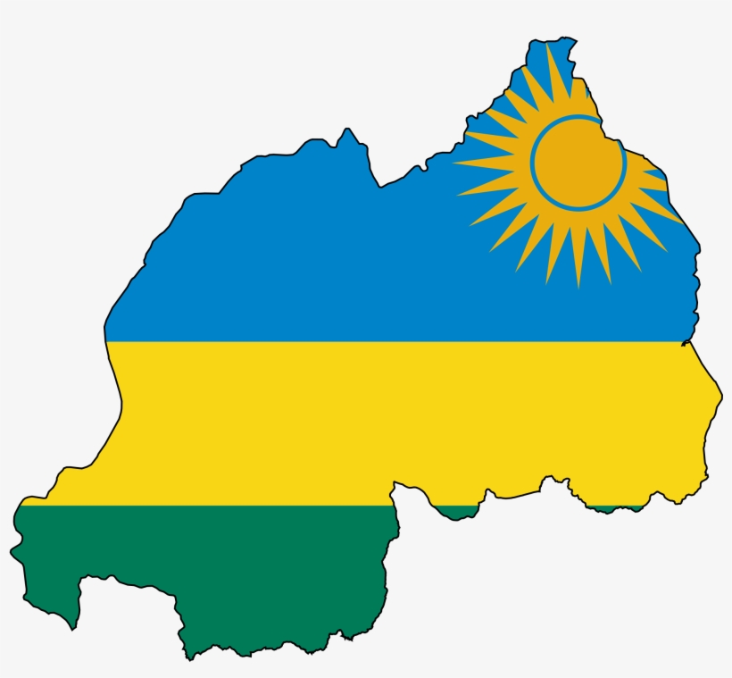 In Rwanda There Are Two Groups, The Hutus And The Tutsis, - Rwanda Flag Map, transparent png download