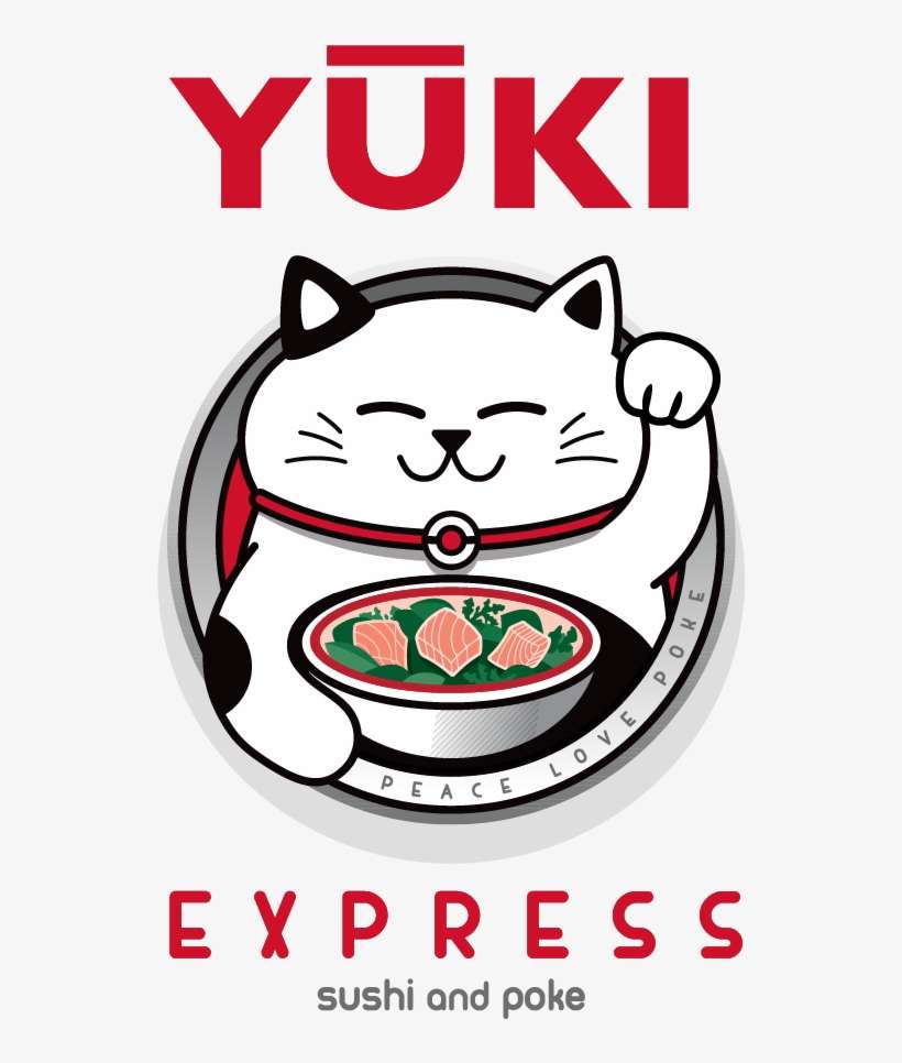 Logo Design For Sushi & Poke Restaraunt, San Jose, - Domestic Short-haired Cat, transparent png download