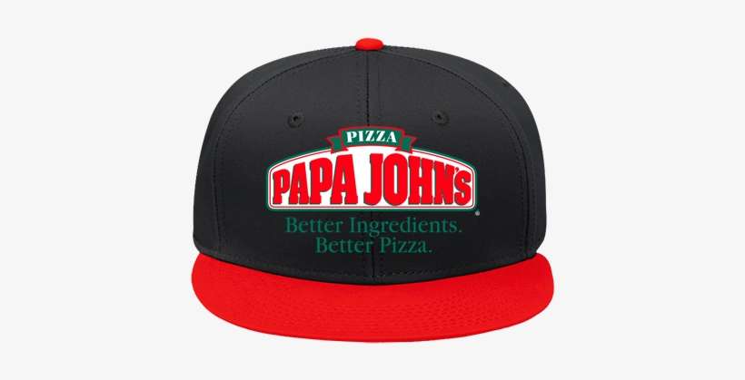 Snap Back Flat Bill Hat - Papa Johns Snapback Hat, transparent png download