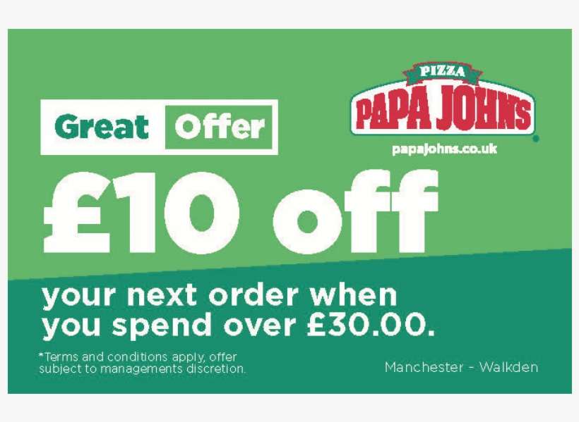 Papa Johns Business Cards - Papa Johns Gift Card, transparent png download