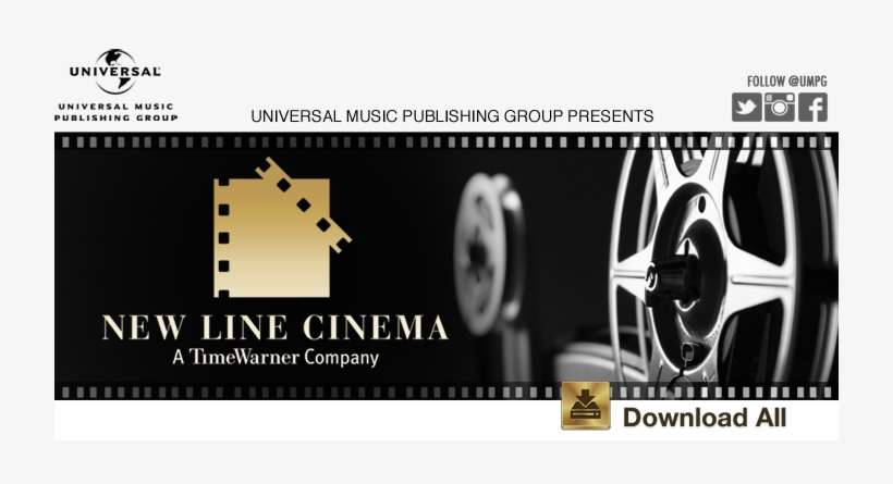 Universal Music Publishing Group And New Line Cinema - New Line Cinema, transparent png download